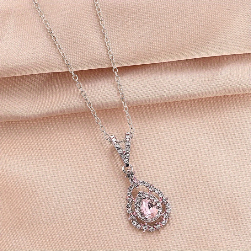 New Temperament Diamond Necklace Style Inlaid With Full Diamond High Carbon  Faux Diamond Men's Simple Jewelry - Temu