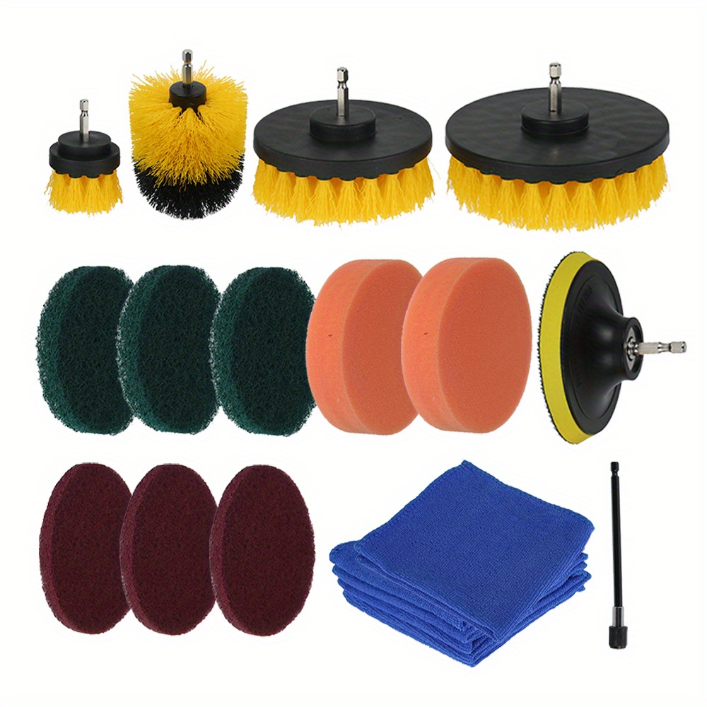 Drill Brush Nylon Drill Brush Attachment Electric Power Scrubber Scrub  Brush Multi Purpose Cleaning Supplies for Drill Bathroom Surfaces Tub Grout