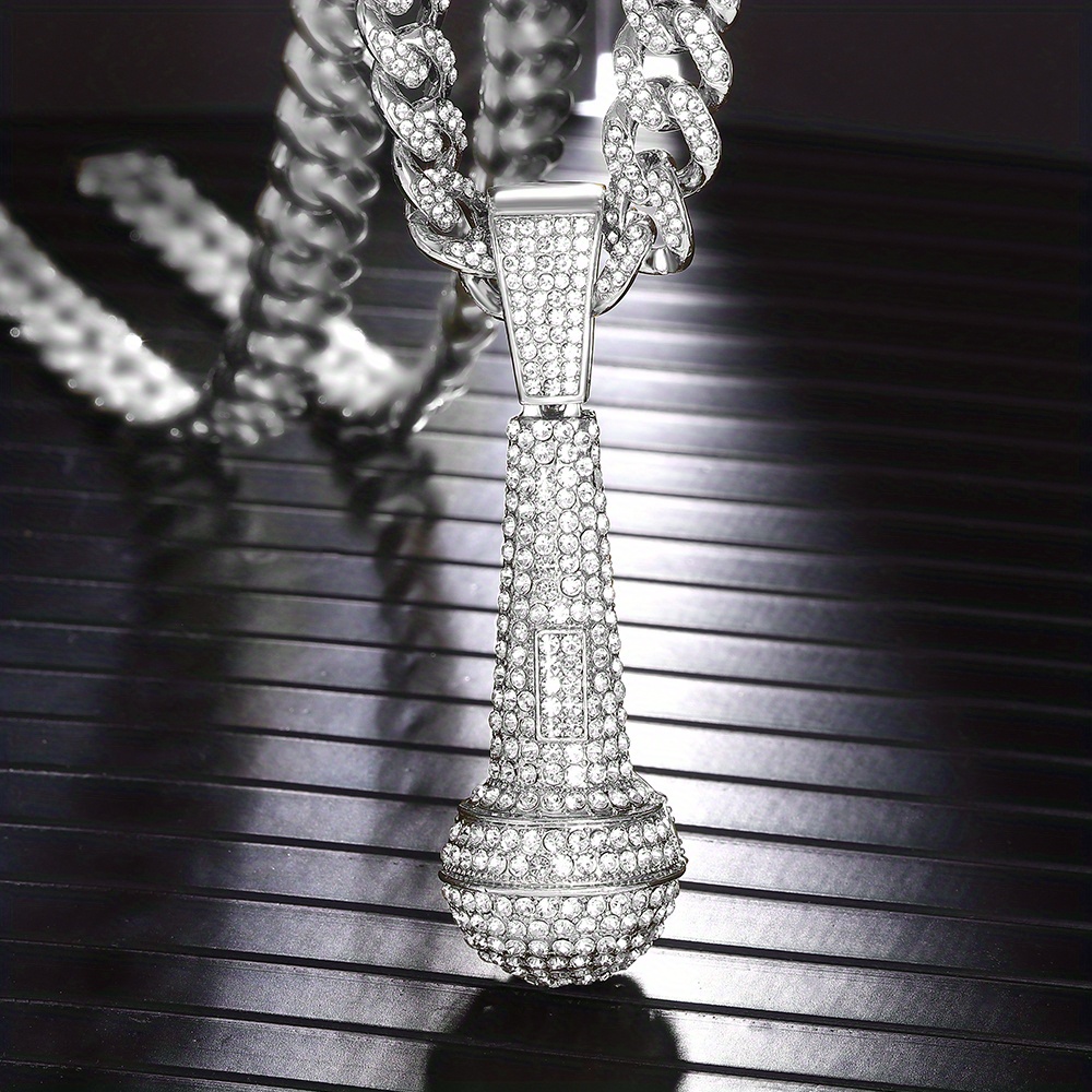 Diamond shop microphone pendant