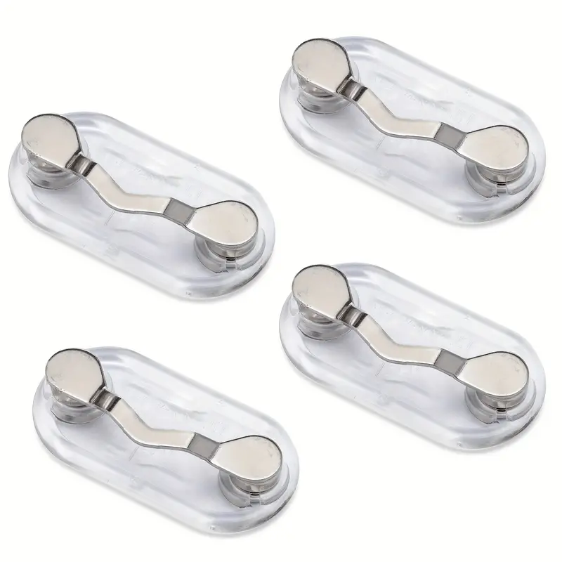 4pcs Magnetic Holders Glasses Magnet Pin 2 Styles Stainless Steel