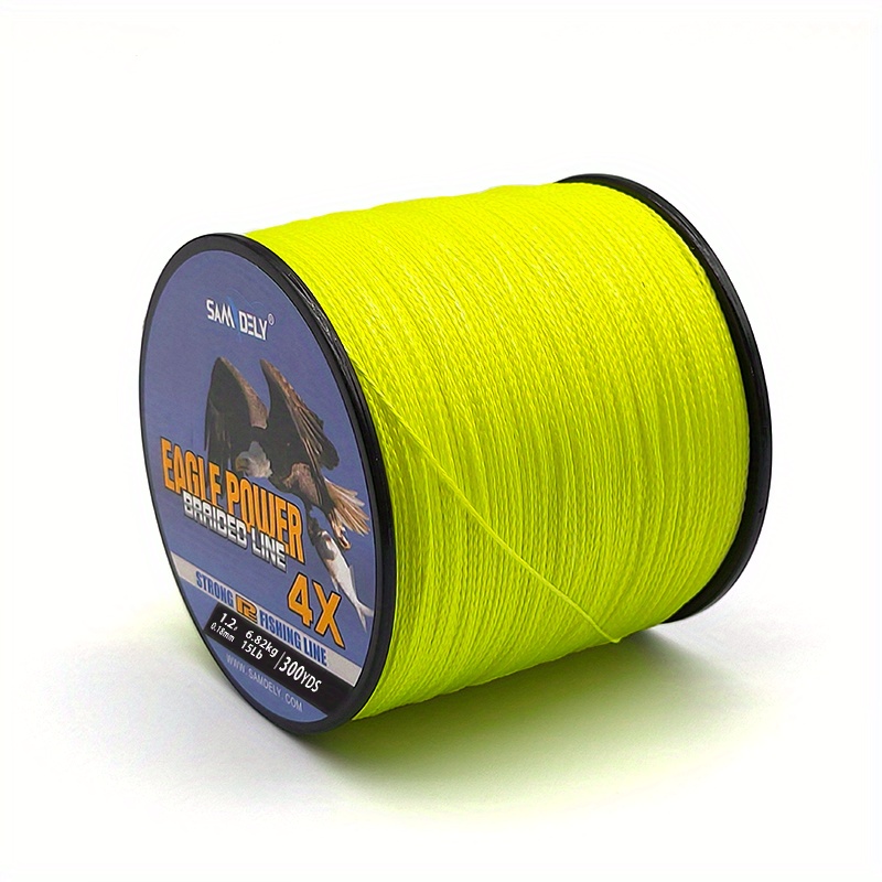 Strong 1000m/1093yds 4braid Solid Color Braided Fish Line - White  Specification:0.33mm-40lb