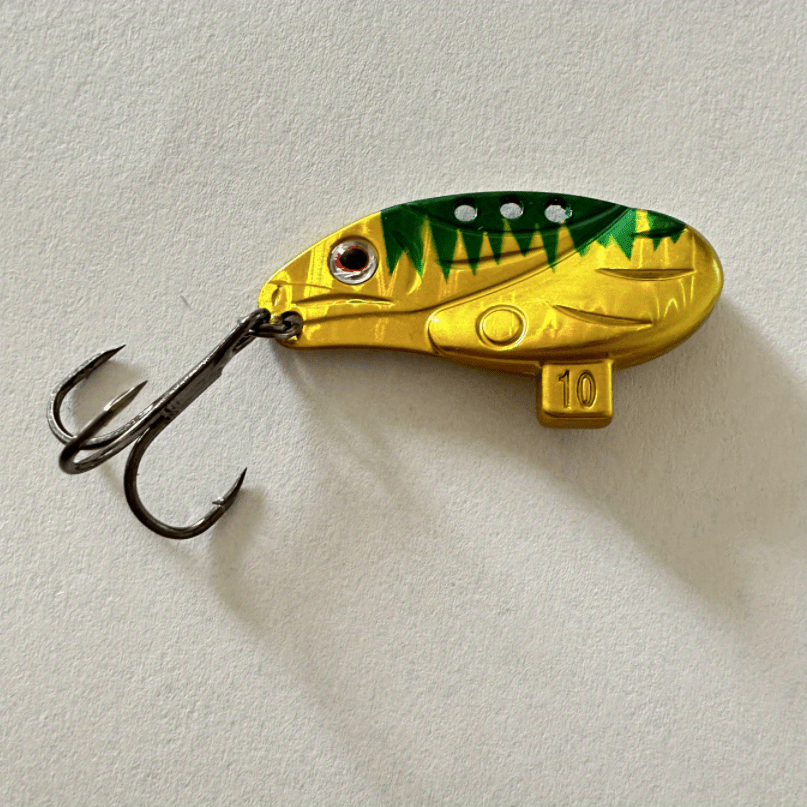 1pc Lipless Crankbait With Barbed Treble Hook Fishing Lure Zinc