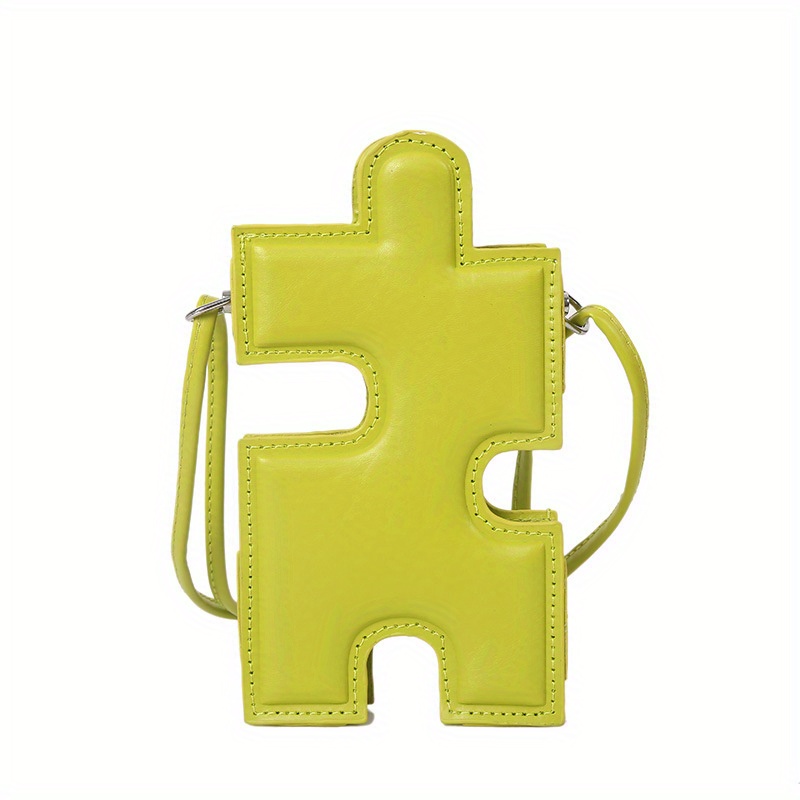 Trendy Puzzle Design Phone Bag - Creative Novelty Crossbody Bag With Solid  Color - Temu