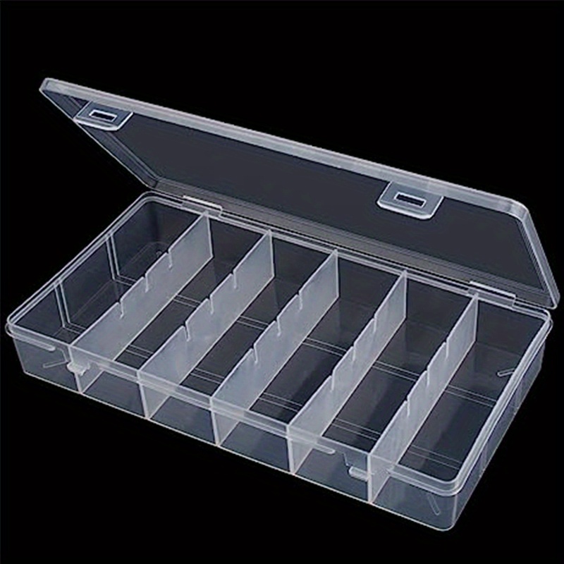 Plastic Storage Box Transparent Visible Clear Rectangle - Temu