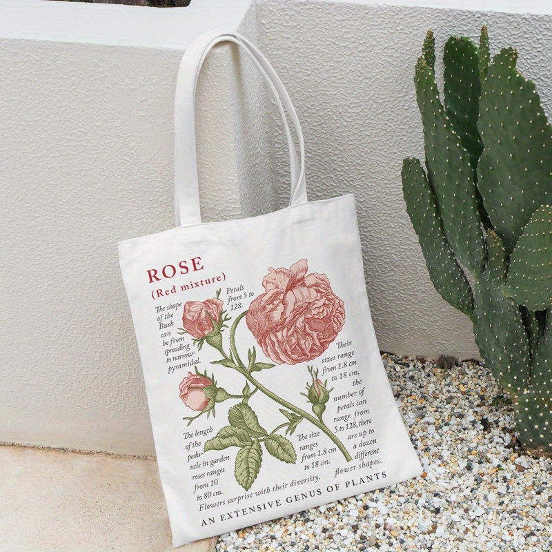 Flowers Tote Bag Wildflower Cute Tote Bag Botanical Floral 