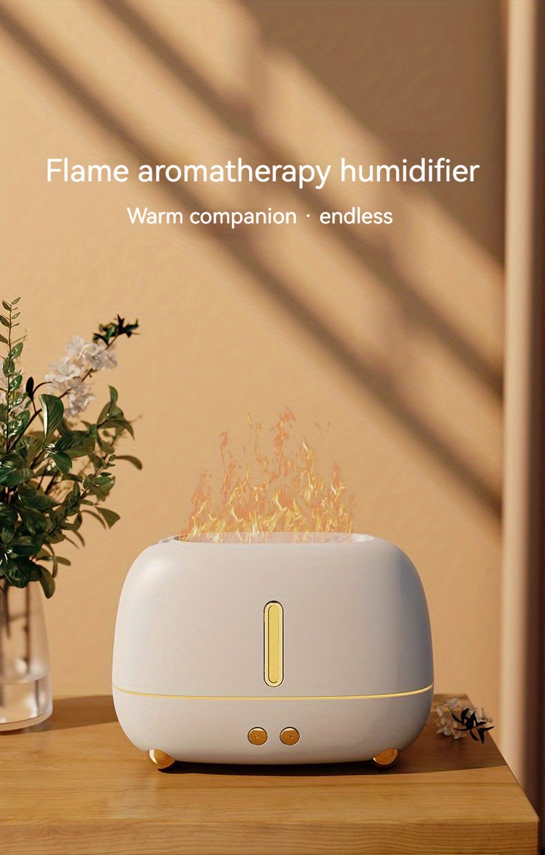 flame humidifier ultrasonic luxury humidifiers are suitable for use in bedrooms homes offices or plants top filling cold fog 250ml up to 8 16 hours details 0