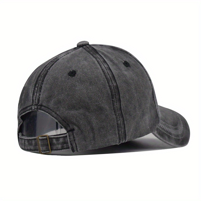 New Fashion Trendy Hat Letter Embroidery Baseball Cap Distressed Cotton Outdoor Men's Peaked Cap details 3