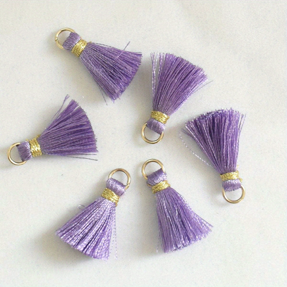 Mini Silk Tassels Handmade Keychain Tassels Bulk Charms - Temu