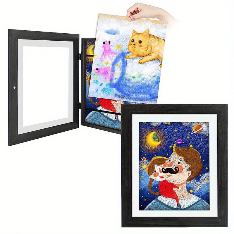 Kids Art Frames A4 Paper Size Magnetic Children Flip Photo - Temu
