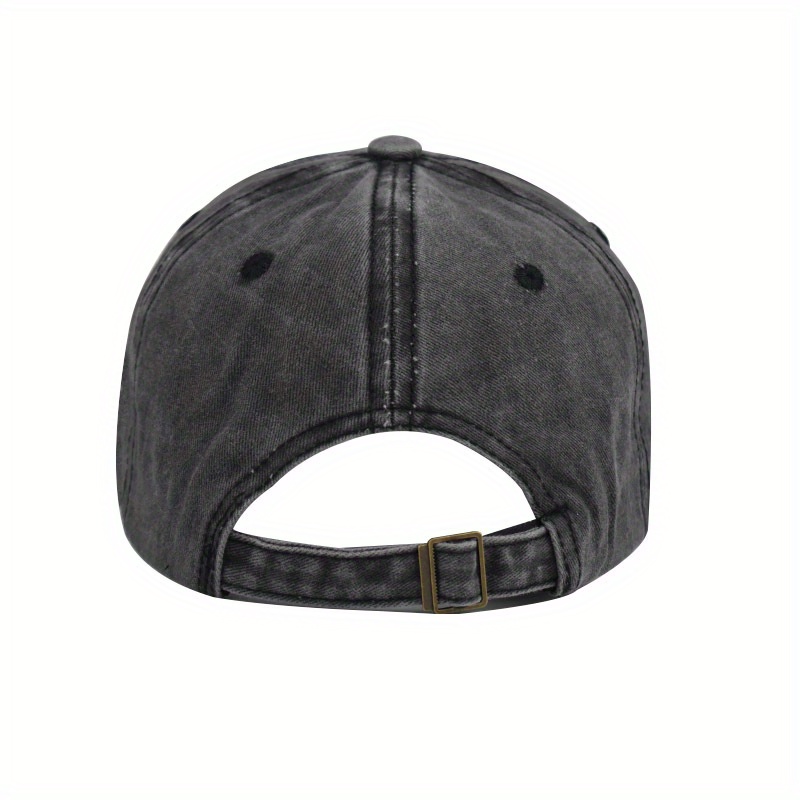 New Fashion Trendy Hat Letter Embroidery Baseball Cap Distressed Cotton Outdoor Men's Peaked Cap details 5