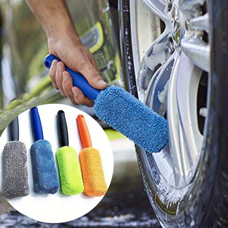 Car Wash Brush Microfiber Tire Scrubber Wheel Rim Brush - Temu