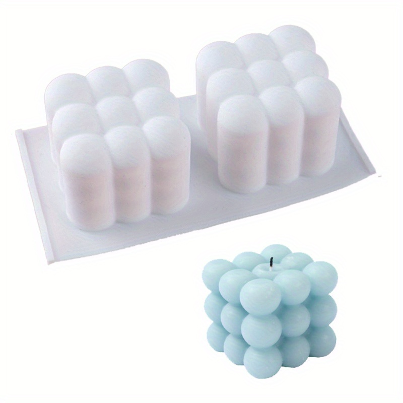 Multiple style Silicone Candle Mold High Quality Round Bubble Ball Cube  Resin Soap Baking Mold Aromatherapy