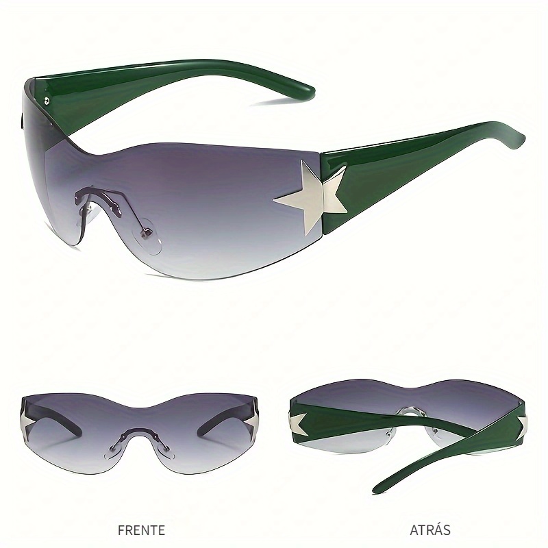 2023 Nuevas gafas de moda para hombres y mujeres Gafas integradas Gafas de moda con pentagrama genial