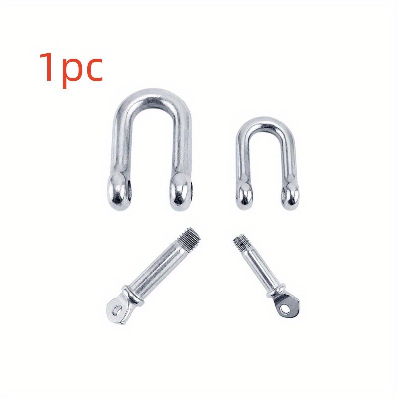 3pcs Loop D-Rings Screw in Shackle Semicircle D Ring for Car Key Chain,Temu