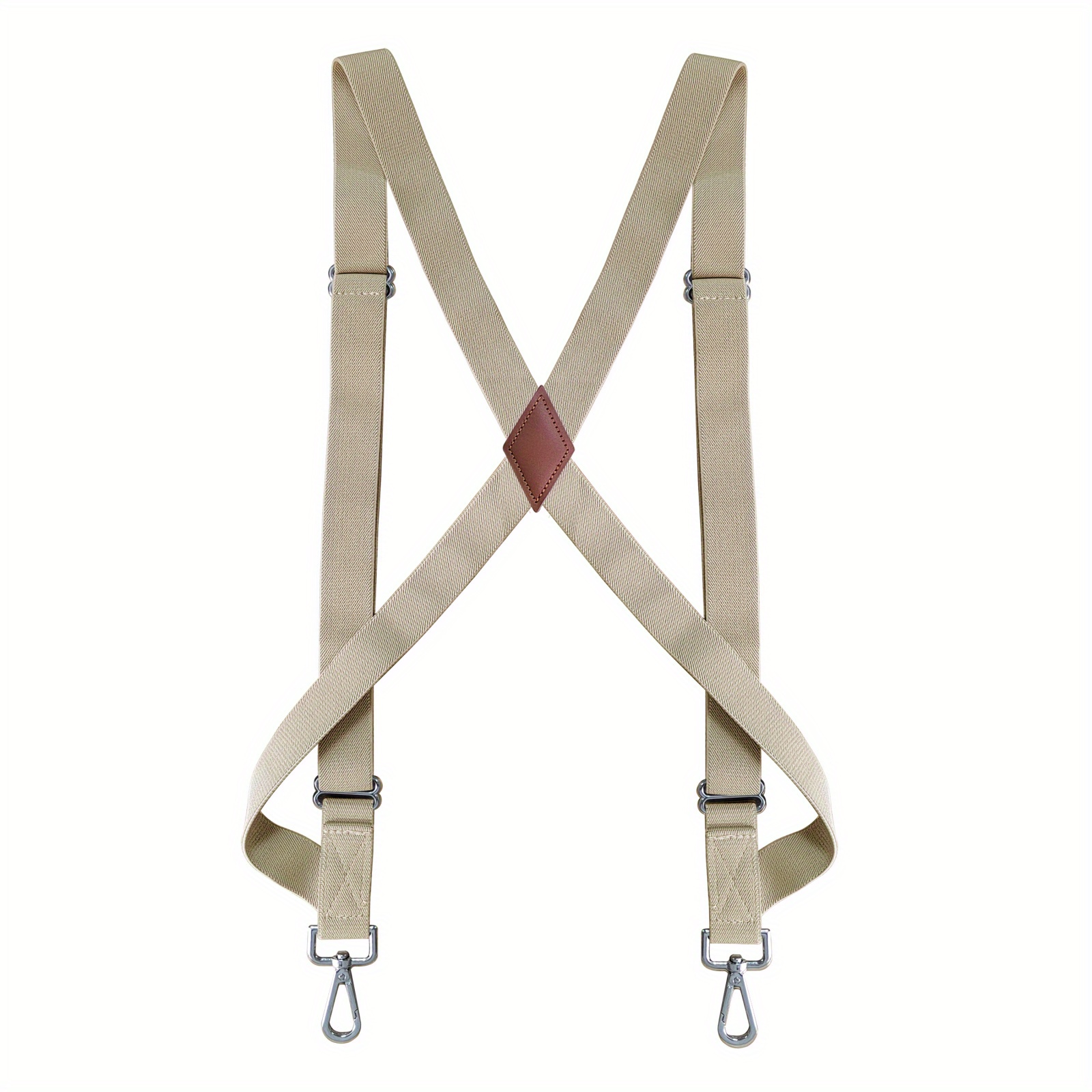 Suspenders for Men Heavy Duty Clips Elastic Adjustable Straps Vintage X Back