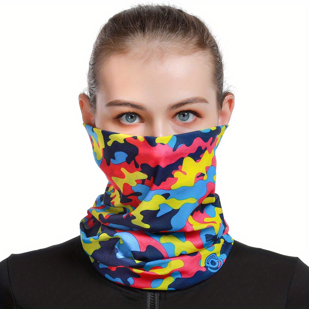 Acheter Accessoires vestimentaires Cache-cou Masque facial pour hommes et  femmes Bandana pour la poussière, le vent, la protection solaire, tube sans  couture, masque fin pour moto, motard