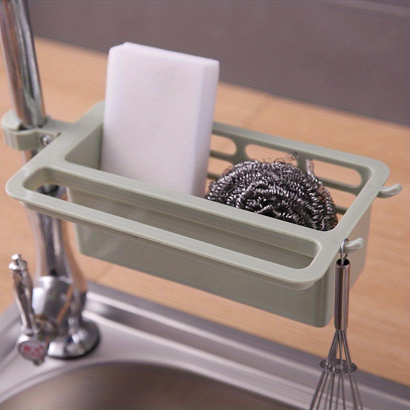 Metal Hollow Drain Shelves Sink Storage Rack Adjustable Storage