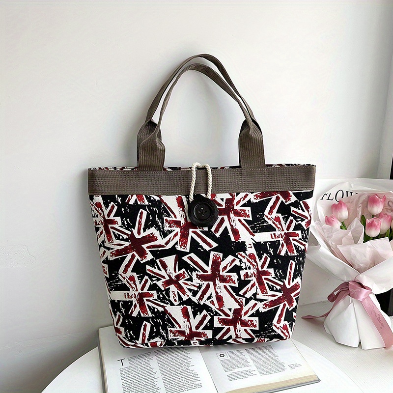 Vintage NARAYA Tote White and Black Bag Thai Travel Gift