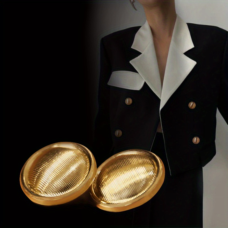 Golden Metal Buttons Sweater Shire Buttons High end Clothing - Temu  Australia