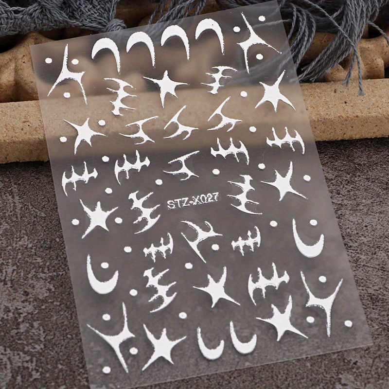 5D Self Adhesive Geometric Nail Art Stickers