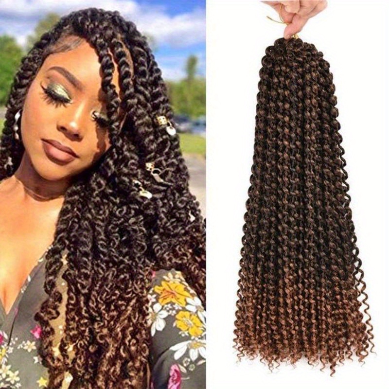 18 Inch 144 Roots/pack Crochet Braids Hair Box Crochet Braids With Curly  Ends Ombre Brown Box Braid Crochet Hair Crochet Hair For Women Braiding  Hair Extensions…