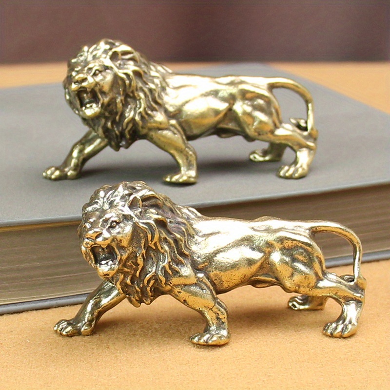 Feng Shui Figure statue sculpture Majestic Pure Copper Miniature Lion King  Figurines Desk Decorations Mini Vintage Brass Animal Statue Home Decor  Craft Ornaments: Buy Online at Best Price in UAE 