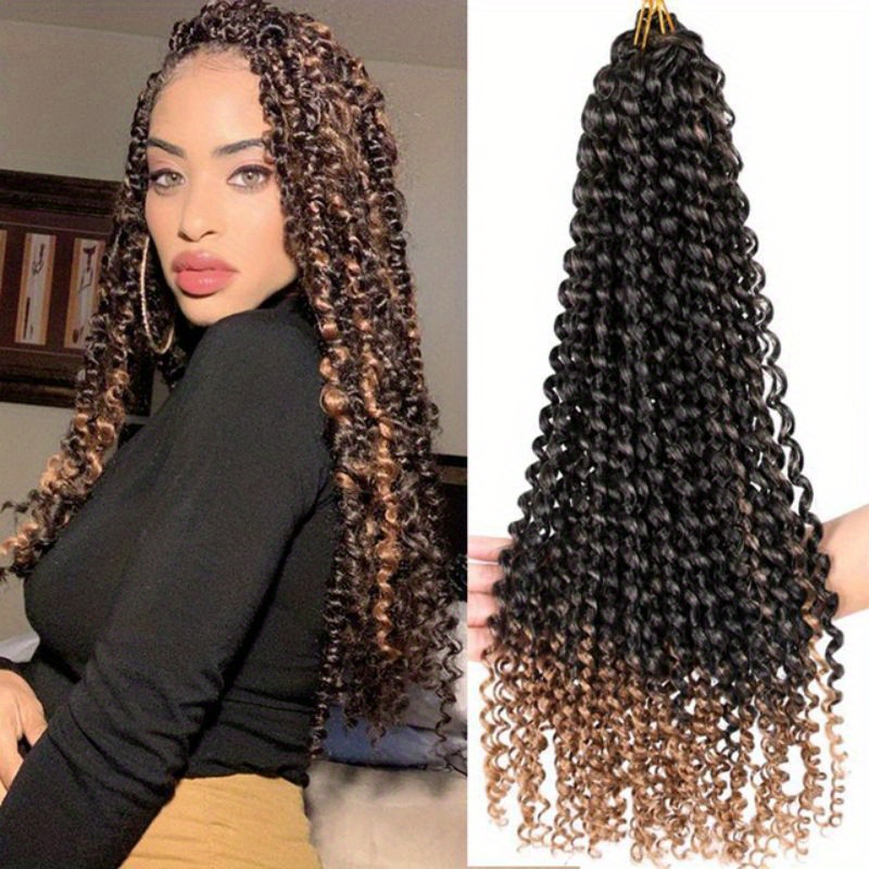 Passion Twist Hair 18/22 Inches Water Wave Braiding Extensions For Pre  Twists And Crochet Passion Twist Braids In Ombre Blonde From Eco_hair,  $7.78
