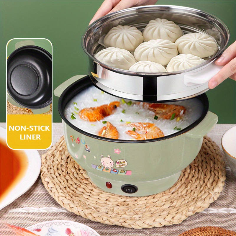 large caliber multi function power small electric pan frying frying boiling and rinsing one pot electric cooker dormitory artifact electric cooker non stick pan 2 4l details 3
