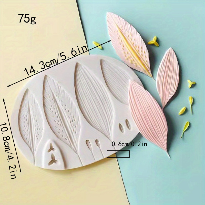 2 Pcs Silicone Gummy Molds Petal Shape Mold Silicone Cake Mold