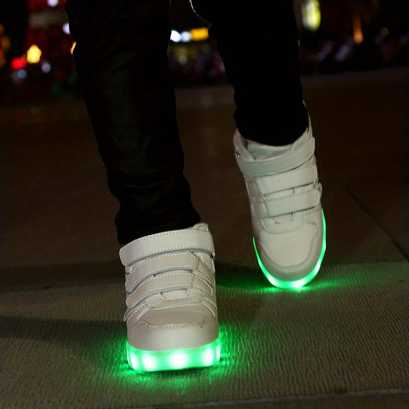 LED Light Up Shoes, Black Wings