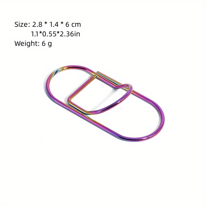 Metal Pen Clip Creative Notebook Accessories Convenient To Carry Curved Pin Pen