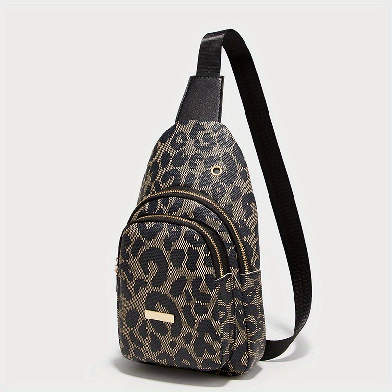 Black Printed Sling bag