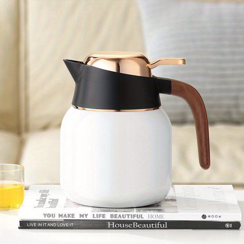 PARACITY Thermal Coffee Carafe/Tea Pot with Ceramic Liner 27 OZ