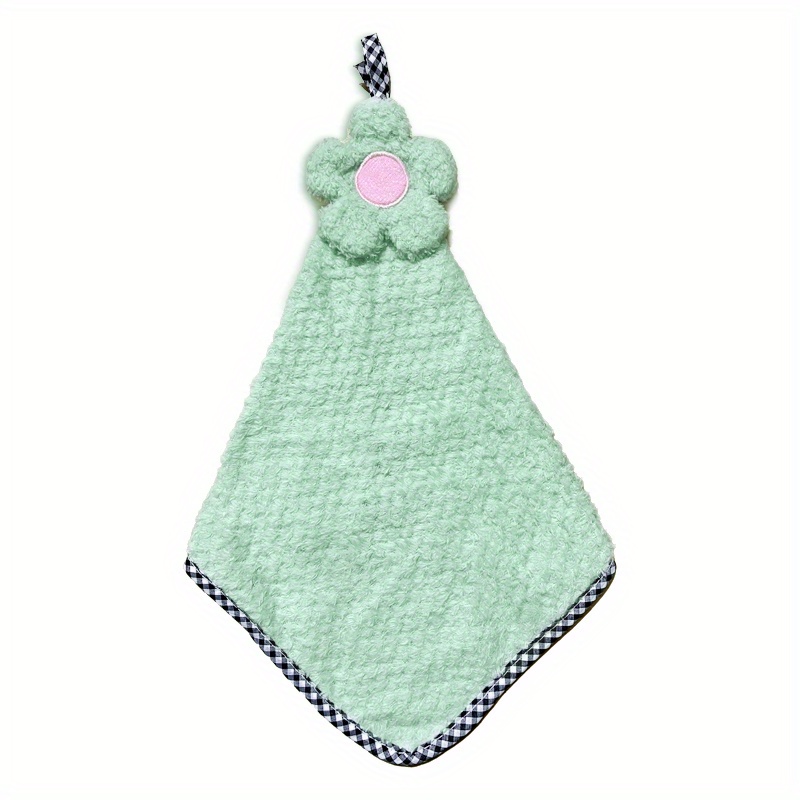 Soft Absorbent Towels Kitchen Bathroom Hanging Wipe Hand Towels Baby