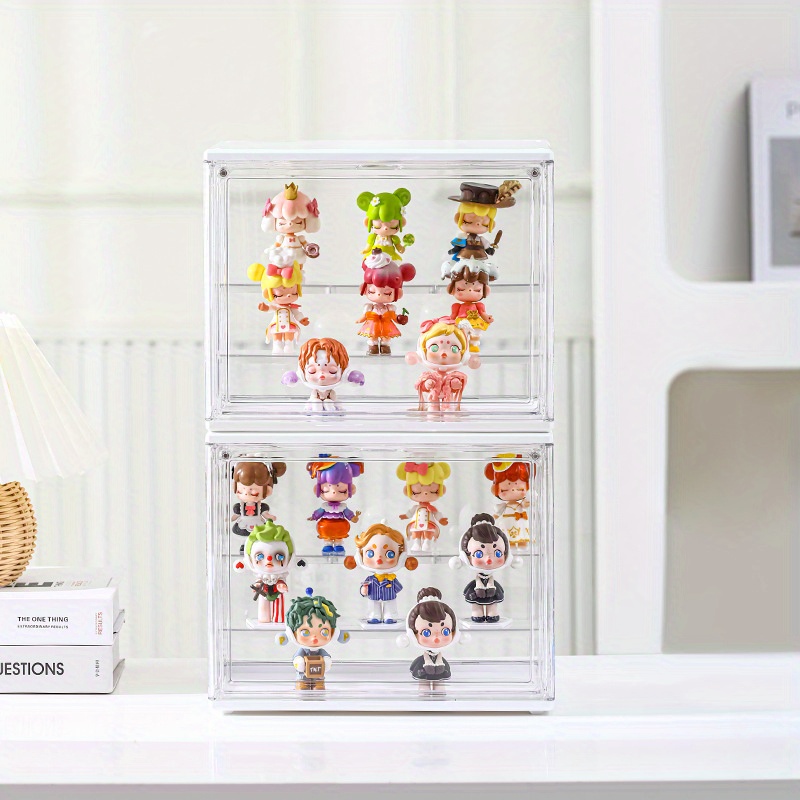 Clear Stackable Plastic Storage Bins Magnetic Attraction - Temu