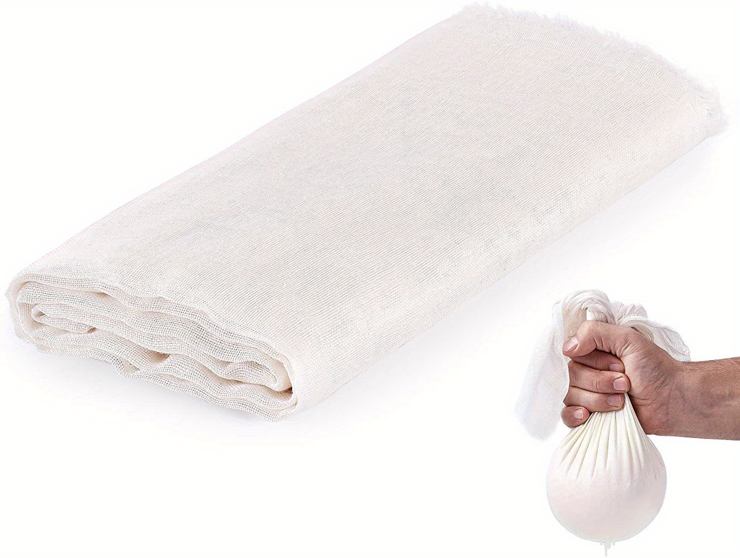 Baumwoll-Gaze Filtertuch 70x70cm - Vielseitiges Küchentuch Für Tofu & Käse