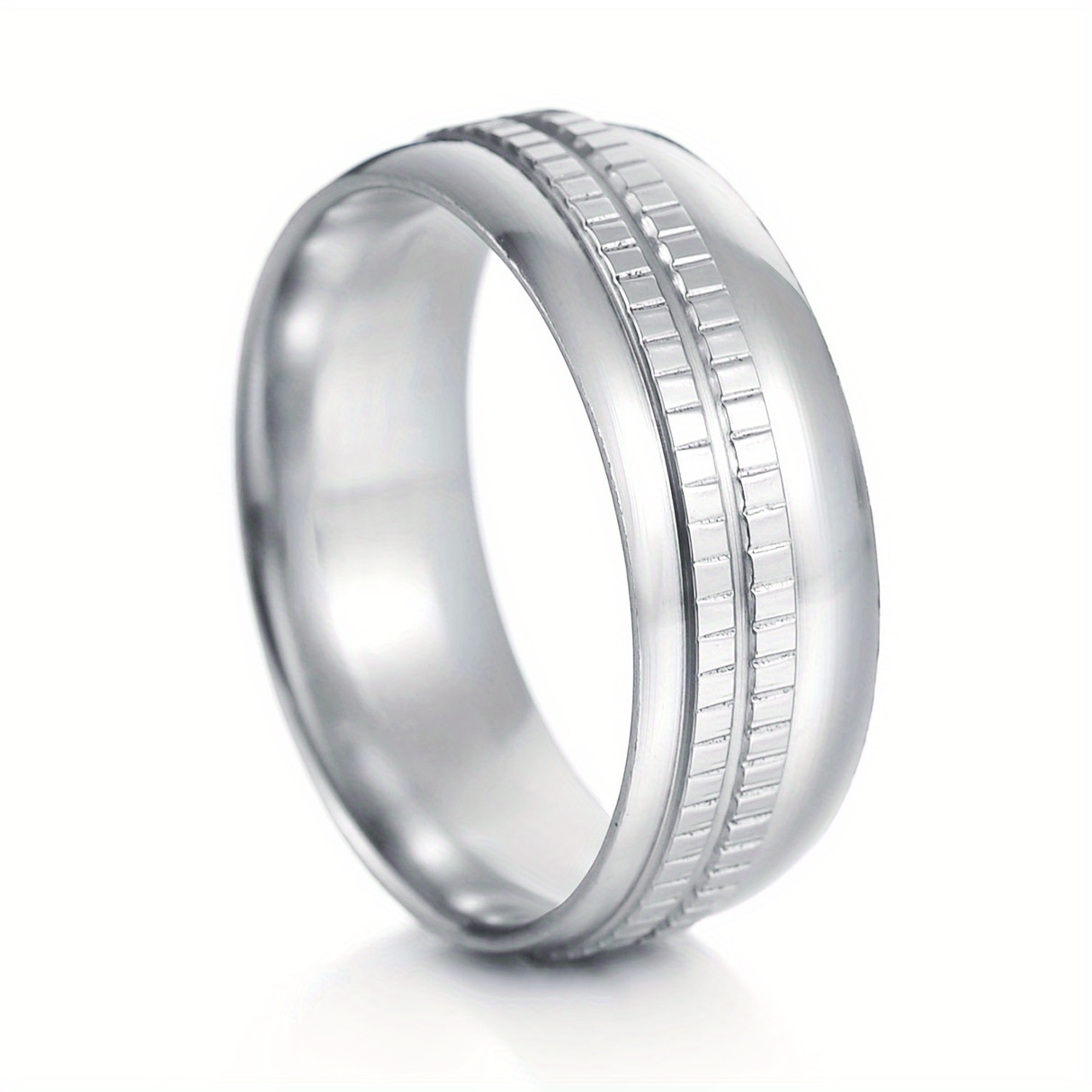 Stainless Steel Men's Ring Tire Shape Birthday
