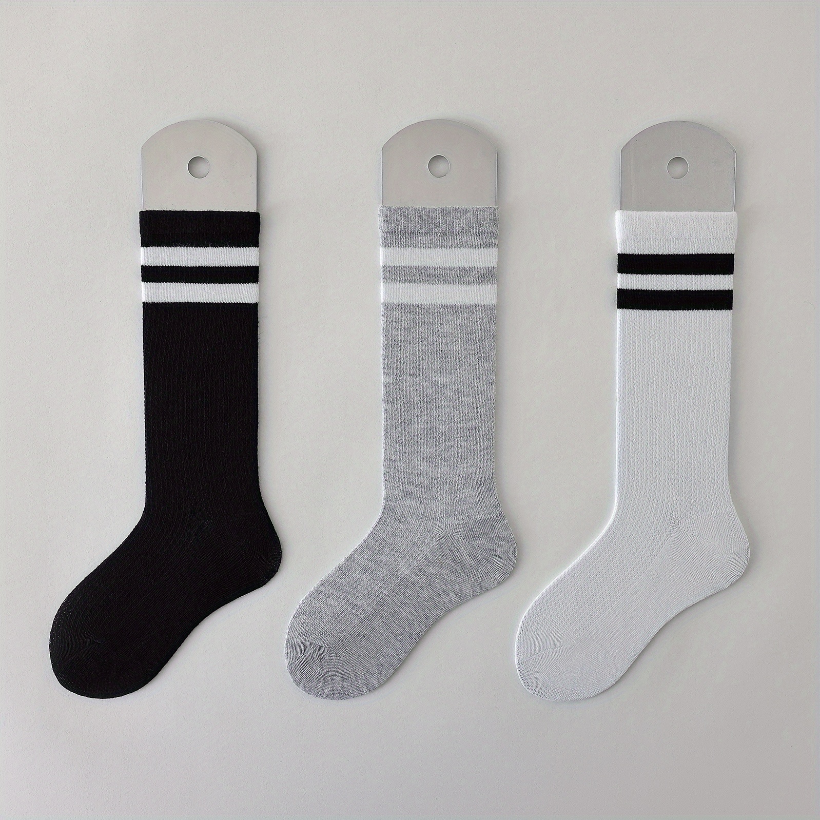 Ultrafun 5-Pair Women's Crew Socks - Cotton Retro Striped Athletic Socks