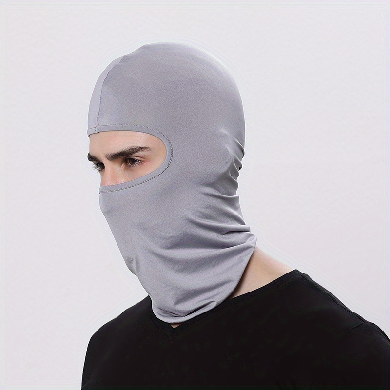 Unisex Ski Mask Solid Color Balaclava Outdoor Windproof Uv - Temu