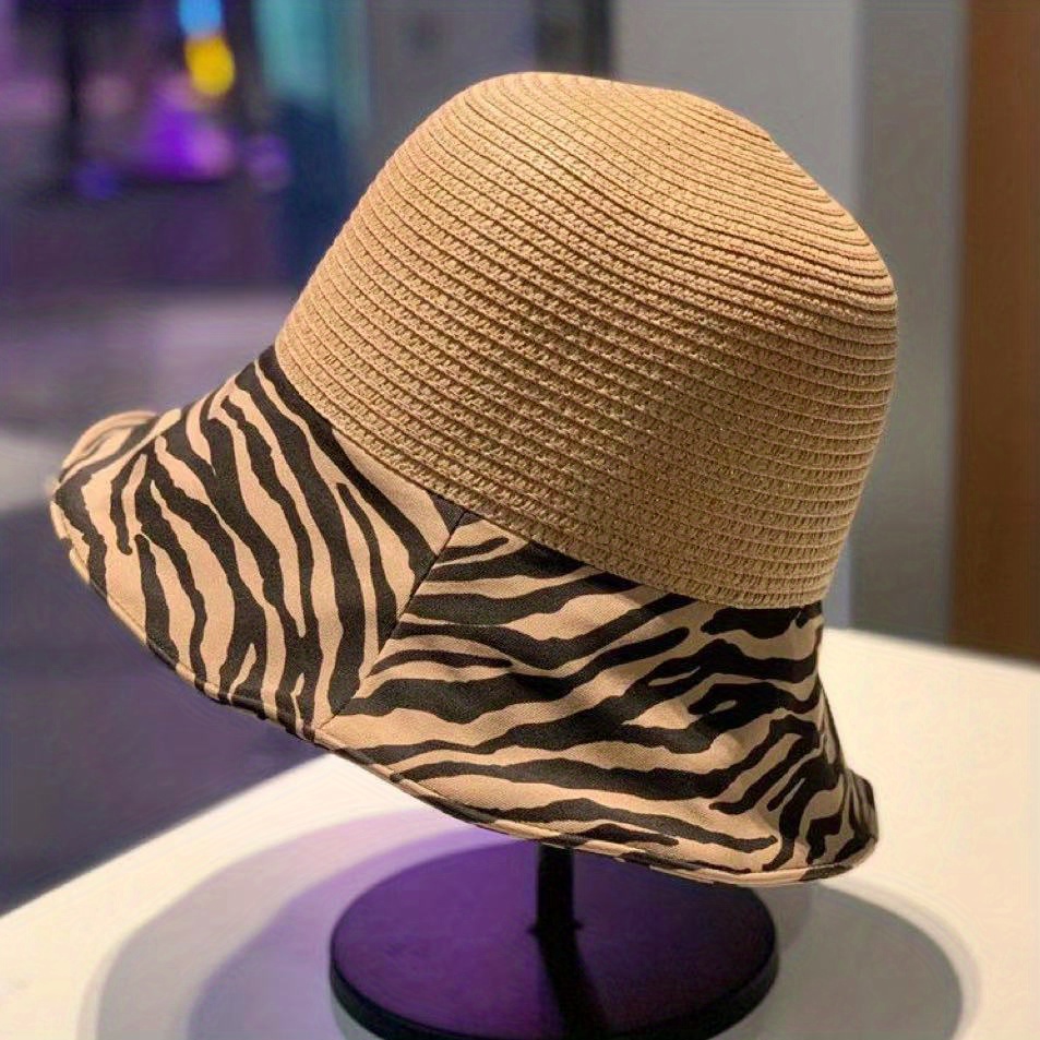 bucket hat zebra print