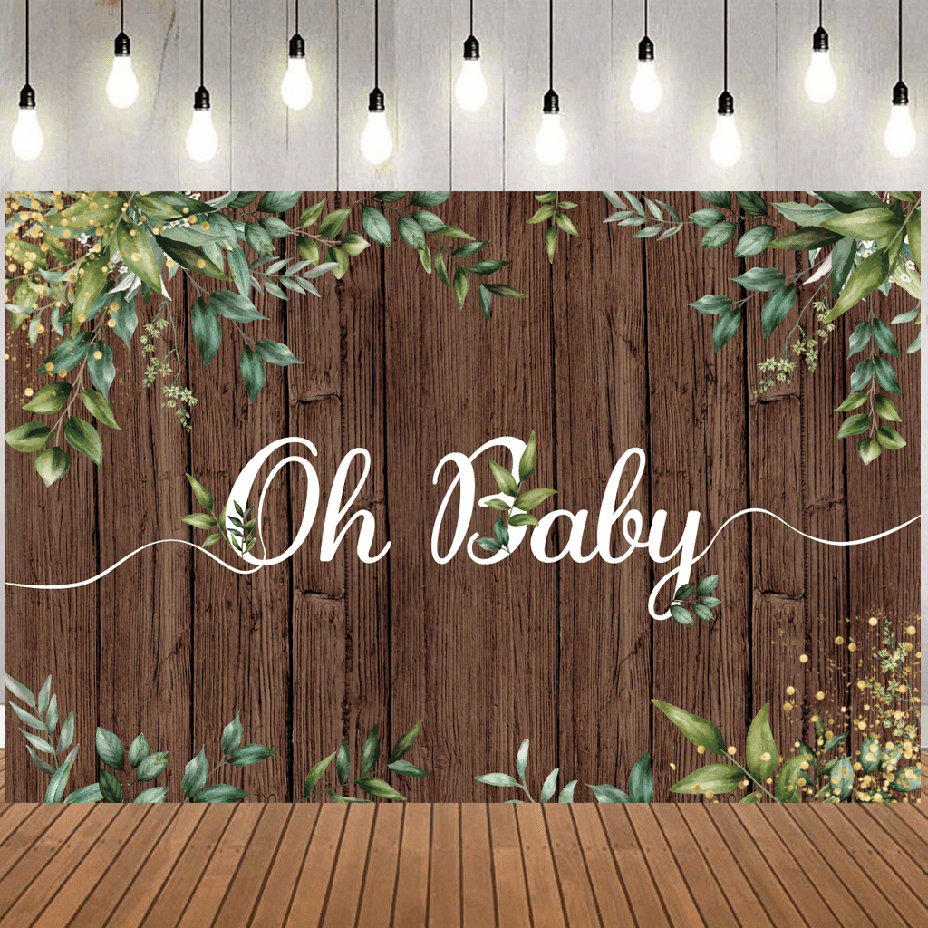 Rustic baby shower hot sale backdrop