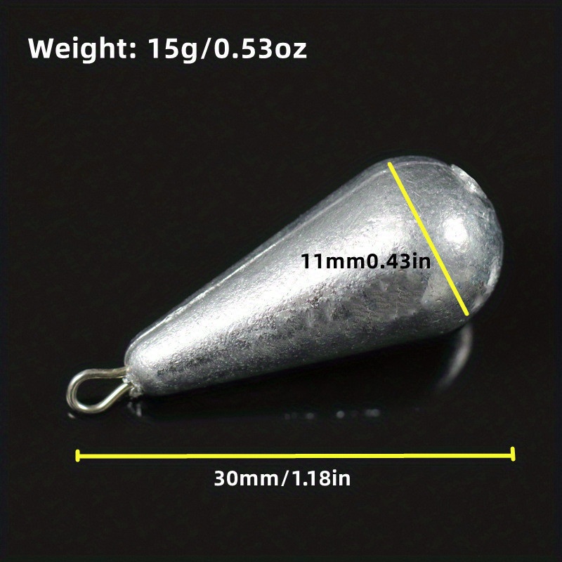 Durable Water Drop Shaped Plumb Bob Accurate Fishing - Temu