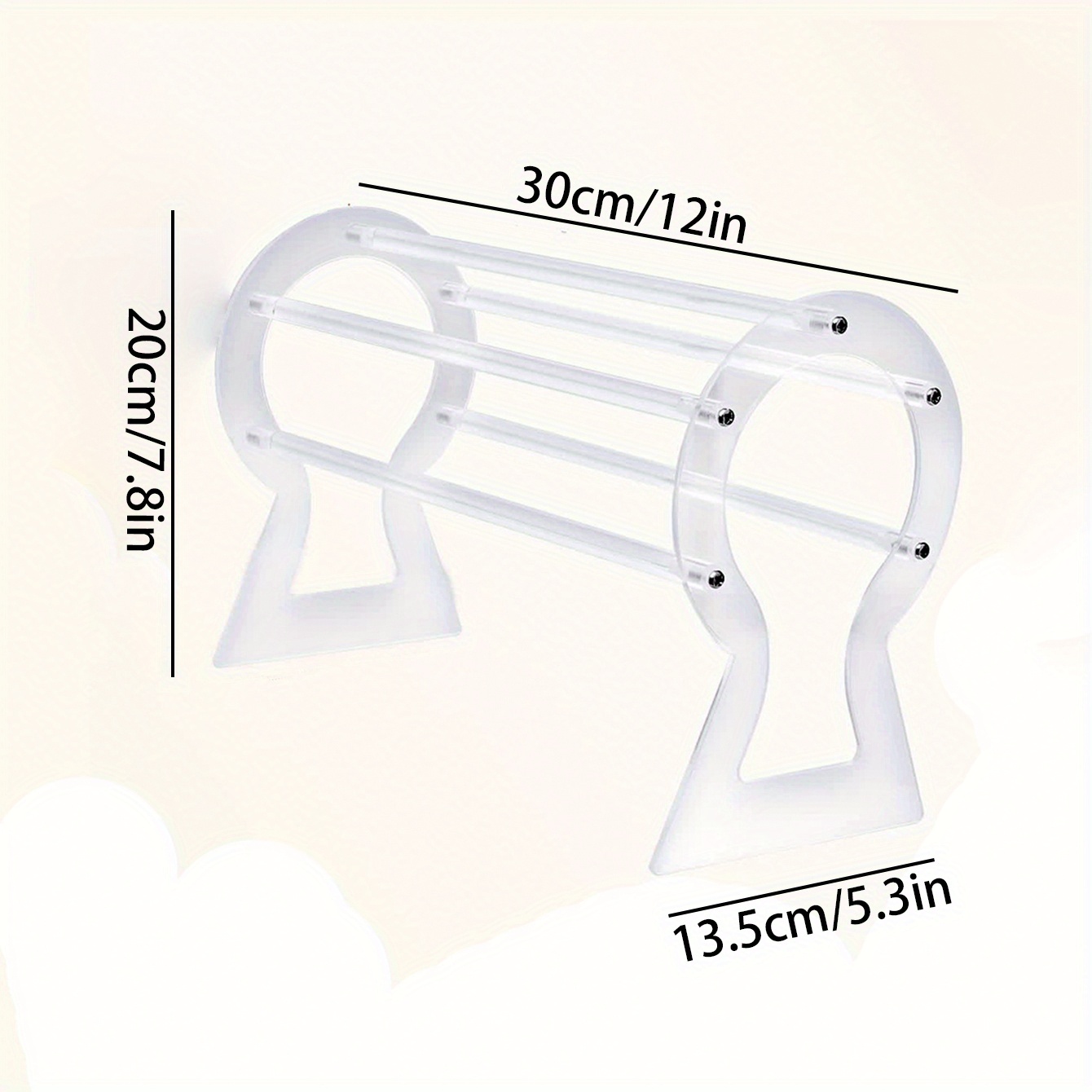 Image of 1pc Headbands Rack Holder Acrylic Headband Hair Hoops Display Stand Rack Hairband Jewelry Storage Organizer
