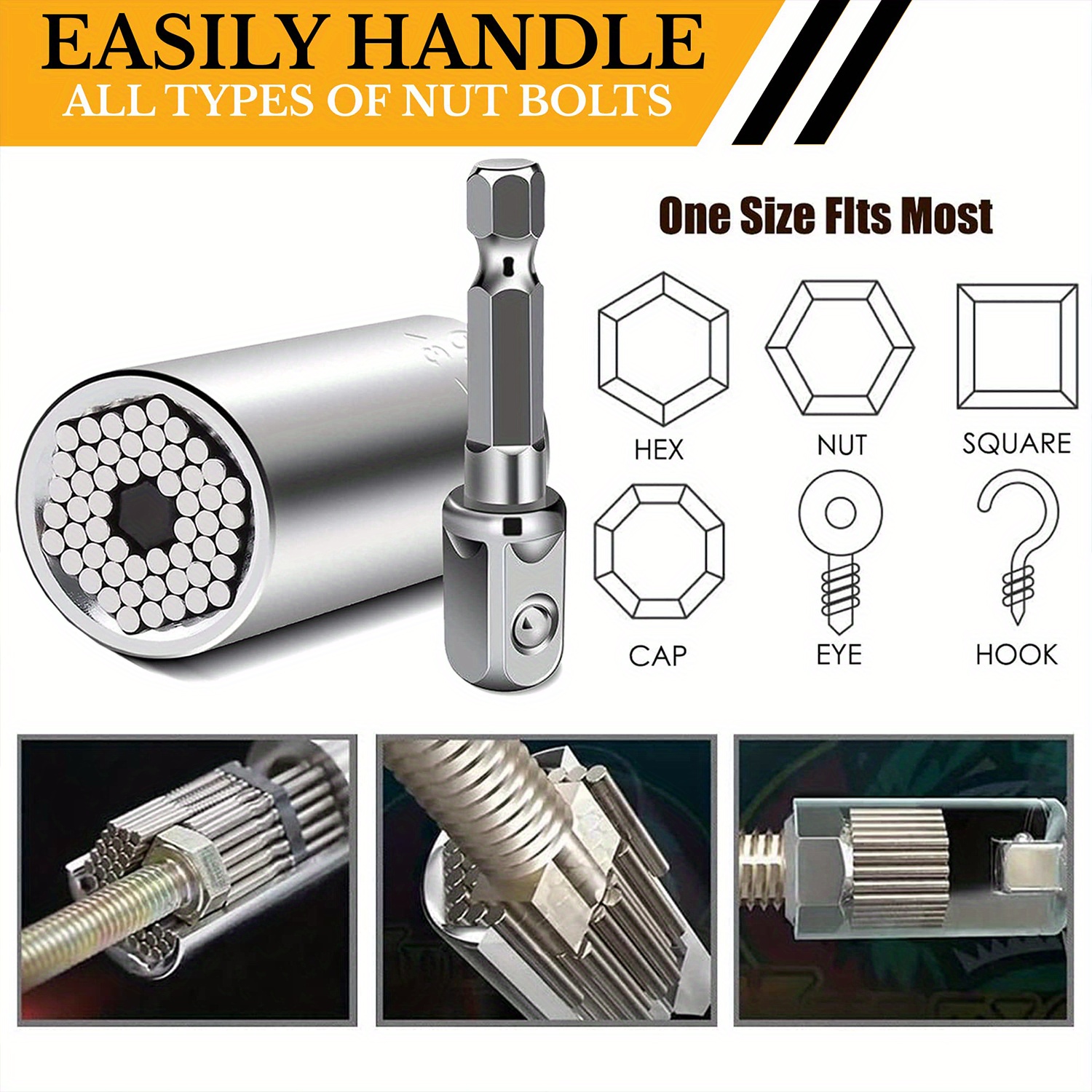 Universal Socket Wrench Set Professional Impact Sockets Temu Canada
