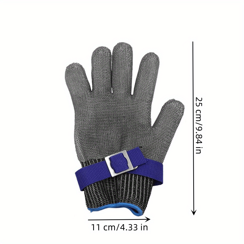 A Pair Cut Resistant Glove Stainless Steel Wire Metal Mesh - Temu