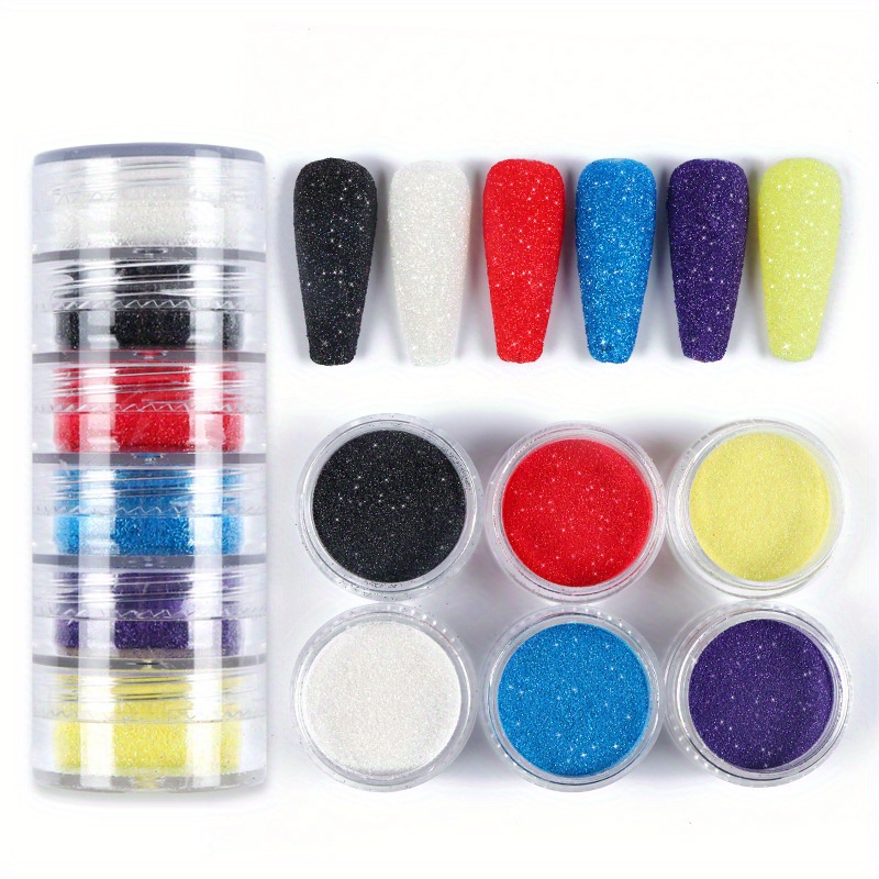 Duufin 36 Colors Nail Art Glitter Powder Fine Glitter Nail Pigment Powder  Holographic Glitter Nail Powder Fine Glitter Powder for Nails Body and  Crafts