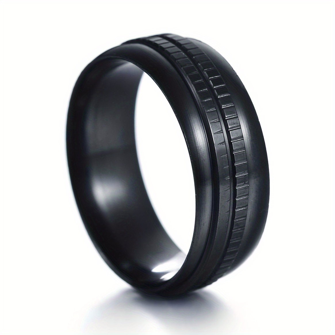 Stainless Steel Men's Ring Tire Shape Birthday