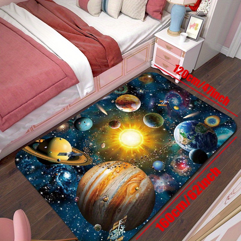 3D Universe Planet Living Room Carpet Room Home Fashion tappetino