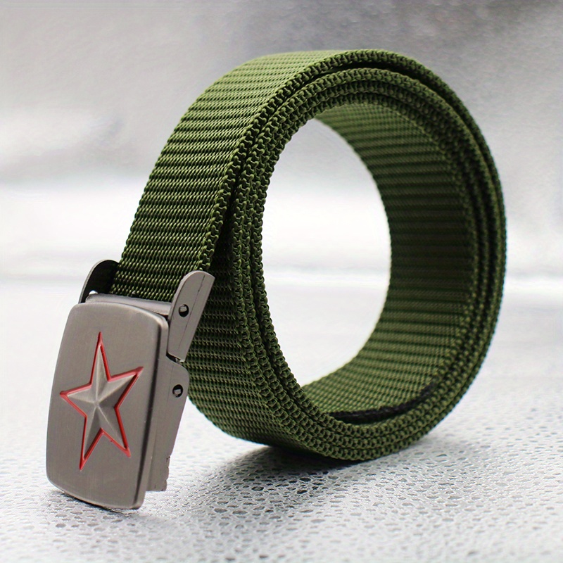 Square Buckle Belt - Green