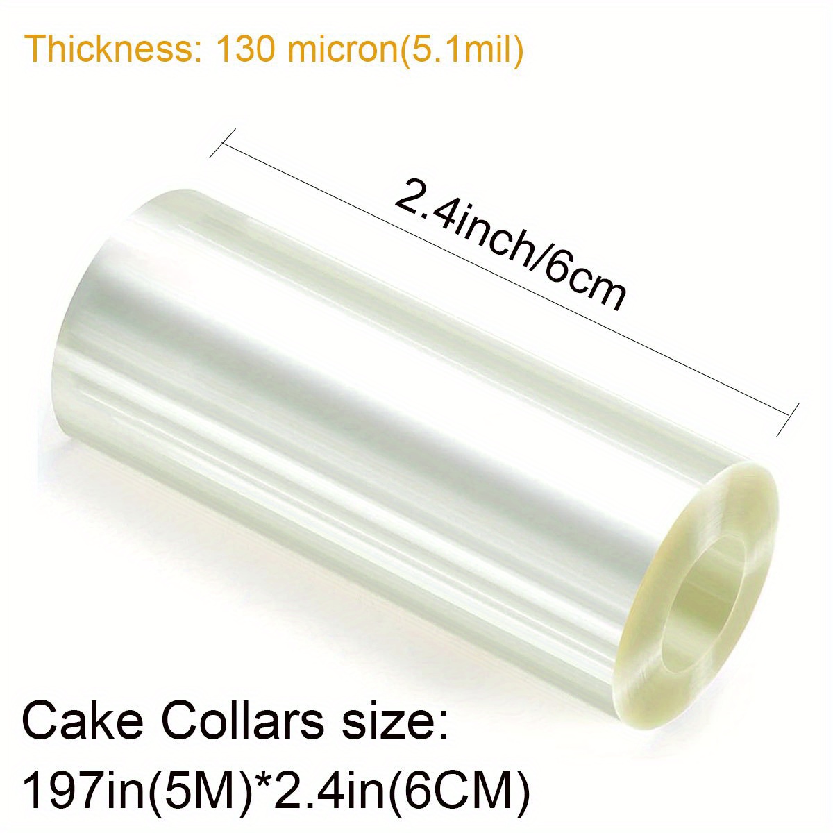 Acetate Cake Collar Clear Acetate Roll For Baking, Mousse Cake